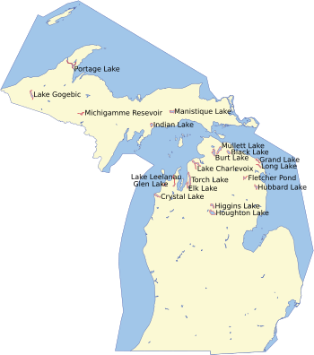 MichiganLargestLakes