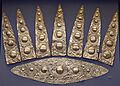 Mycenaean gold diadem at the National Archaeological Museum of Athens on October 6, 2021