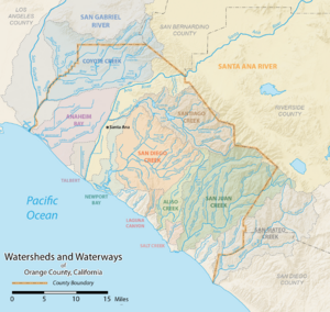 Orange County watershed map