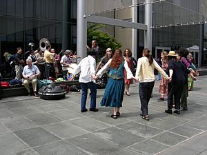 Seattle Folklife circle dance 02