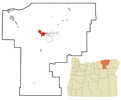 Location in Oregon