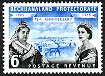 1960 6d Bechuanaland Protectorate stamp