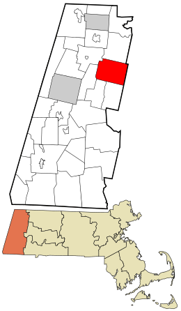 Location in Berkshire County and the state of Massachusetts.