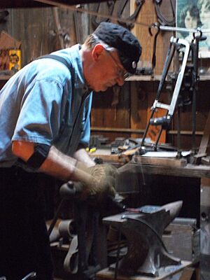 Blacksmithing Demonstration at Ferndale Museum