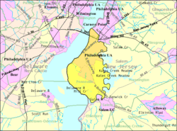 map of Pennsville Township, New Jersey