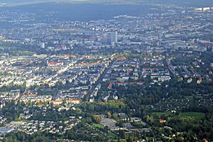 Chemnitz Stadtzentrum vom Kaßberg 2014