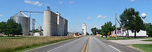 Greenwood, view from southwest on U.S. Highway 6 (2013)