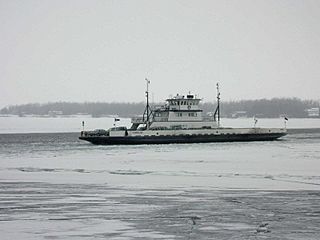 LCTC ferry Cumberland in winter 1