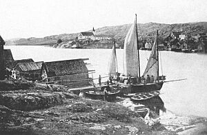 Lysekil postcard cirka 1900