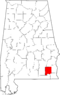 Map of Alabama highlighting Dale County.svg