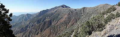 Telescope Peak pano from trail