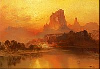 Thomas Moran - The Golden Hour - Google Art Project