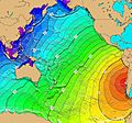 Tsunami travel time Valdivia 1960