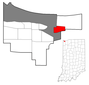 Location within the city of Gary