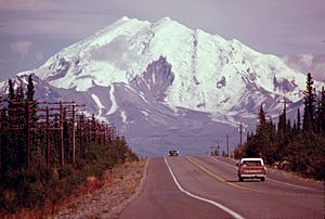 View East Along Glen Highway Toward Mount Drum, AK. - NARA - 555653