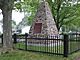 View of the monument at the site of the Battle of Cook's Mills