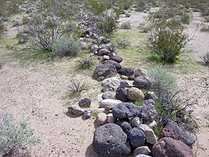 Camp Clipper barracks rock boundary