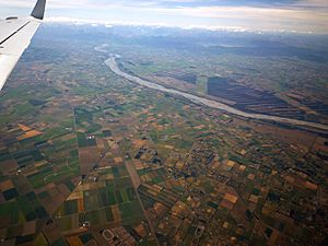 Canterbury Plains NZ aerial