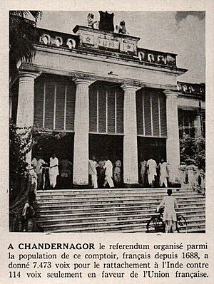 Chandannagar referendum day 1948