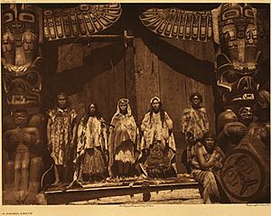 Edward S. Curtis, Kwakiutl bridal group, British Columbia, 1914 (published version)