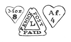 Examples of Dockwra postal markings