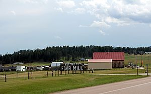 Looking southwest at Four Mile