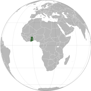 Location of Ghana