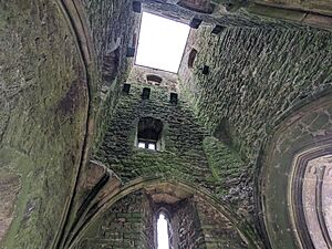 Glastonbury Tor, Interior of Stm Michael's Tower