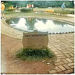 Jefferson fish pond at Monticello