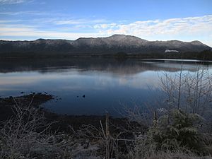 Kaien Island dusted in frost