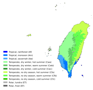 Koppen-Geiger Map TWN present