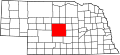 State map highlighting Custer County