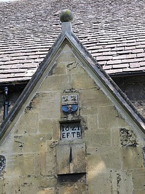 South porch date stone at St Thomas the Martyr's Church, Oxford