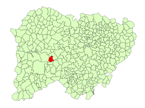 Location in Salamanca