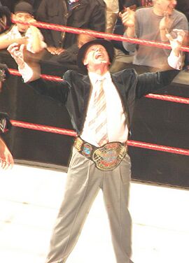 Vince as ECW champ