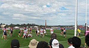 AFL pre-season match Eureka Stadium 2