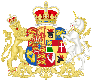 Coat of Arms of Charlotte of Mecklenburg-Strelitz (1816–1818)