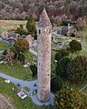 Glendalough Round Tower Above