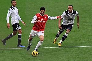 Jermaine Jenas, Cesc Fabregas & Younes Kaboul