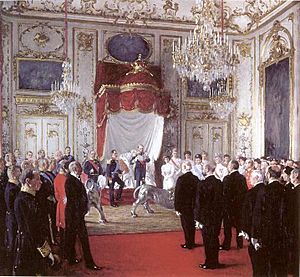 Norwegian delegation 20 November 1905 at Amalienborg