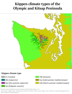 Olympic and Kitsap Peninsula Köppen