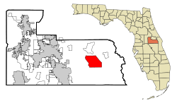 Location in Orange County and the state of Florida