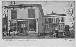 PostcardRivertonCTCFRowley&SonGenlStore1906