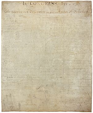 USA declaration independence