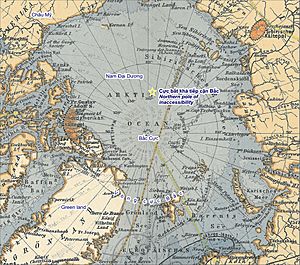 Cực bất khả tiếp cận Bắc - Northern pole of inaccessibility