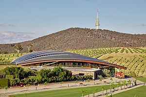 Canberra National Arboretum with Telstra Tower 2, Canberra ACT