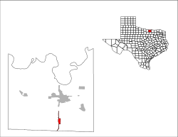 Location in Cooke County