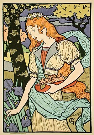 Eugene Grasset, poster for Grafton Galleries, 1893