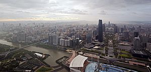 Guangzhou dusk panorama