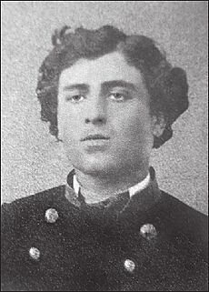 Ilia Chavchavadze as a first year student in St. Petersburg, 1858